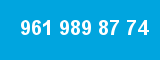 961 989 87 74 961 989 87 74